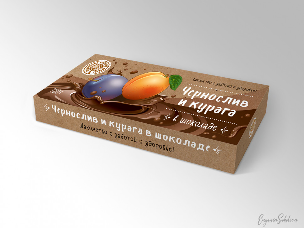  Чернослив и курага в шоколаде, 220г в Людинове