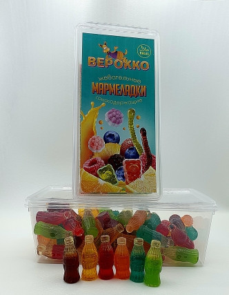  Жевательный мармелад Бутылочки МИКС, 250г      в Людинове