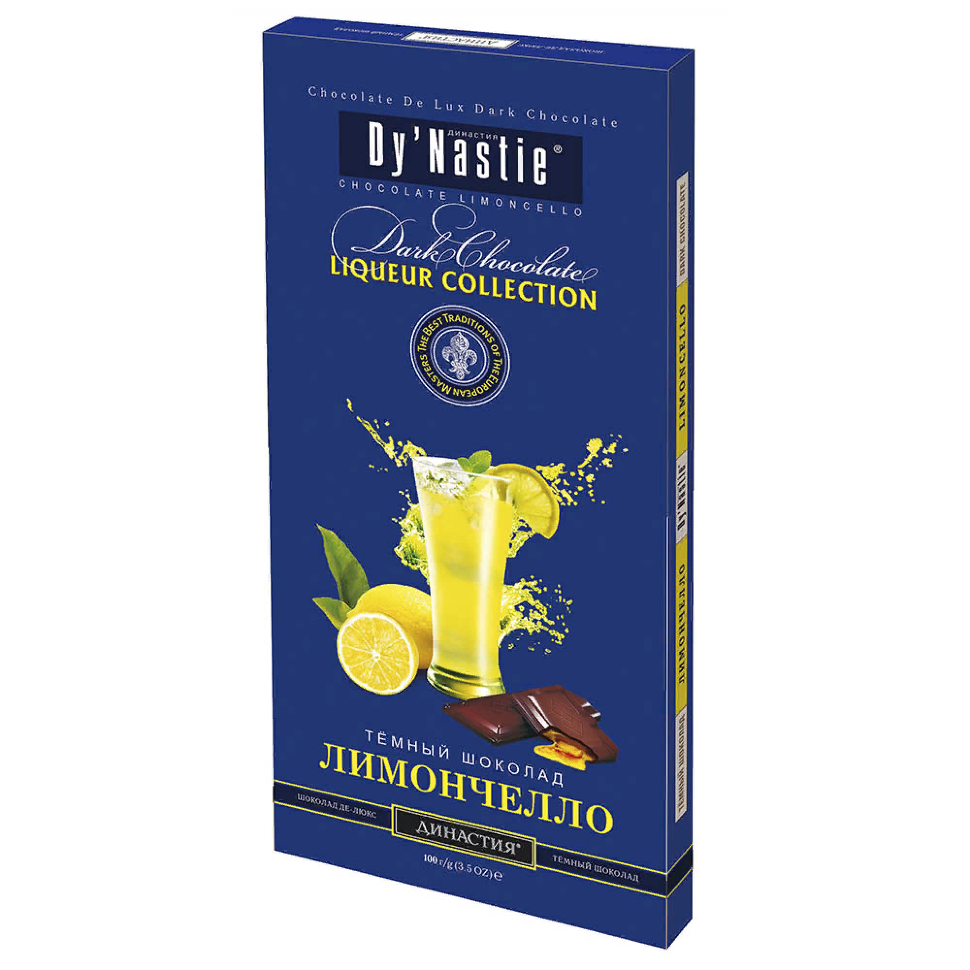 Династия Шоколад "Лимончело", (блок 10шт по 100г)  в Людинове