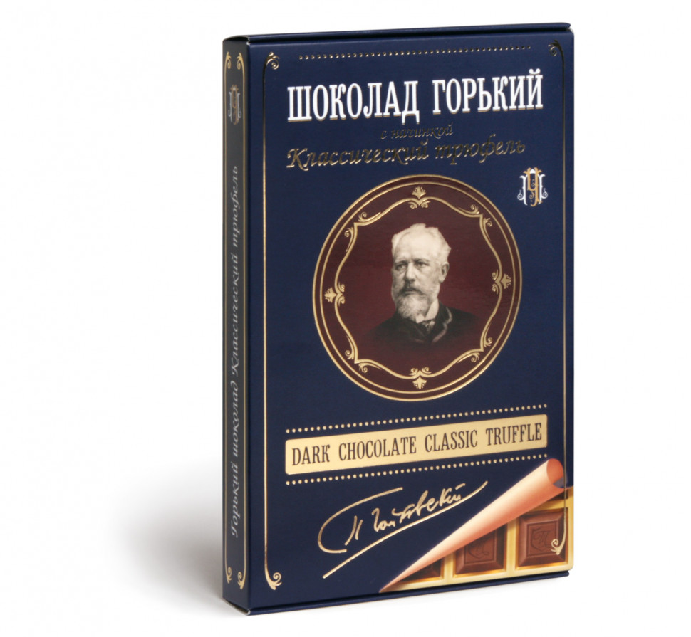  Фабрика Томер  Горький шоколад ТРЮФЕЛЬ классический (Чайковский), 112г в Людинове