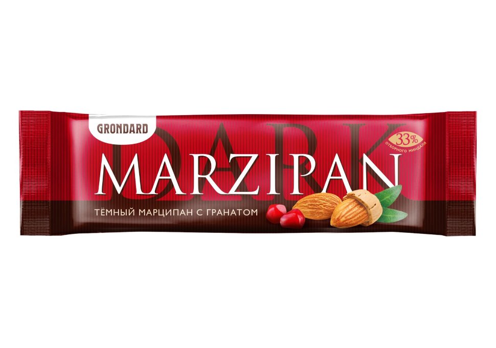  TM Grondard     (10973) Батончики глазированные Марципановые ГРАНАТ, (24шт по 50г)       в Людинове